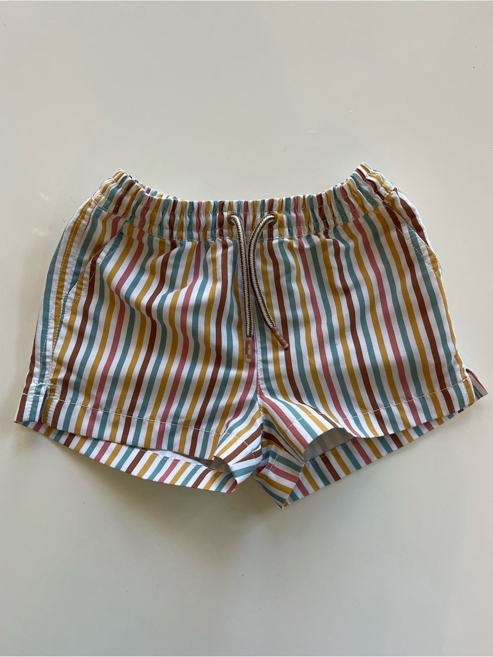 Zara Toddler Multi Stripe Swim Trunks - 18/24 M
